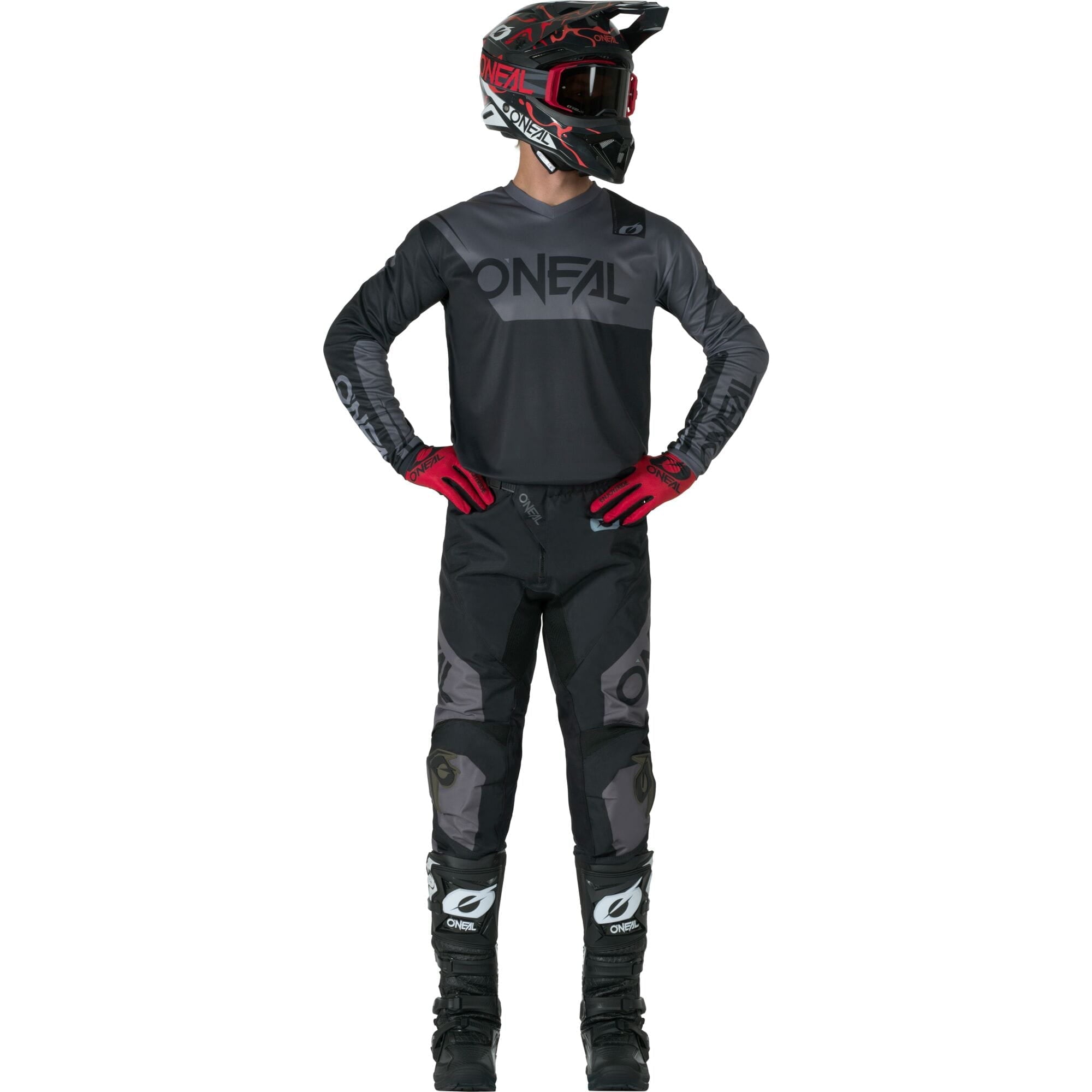 ELEMENT Youth Jersey RACEWEAR - Black/Gray