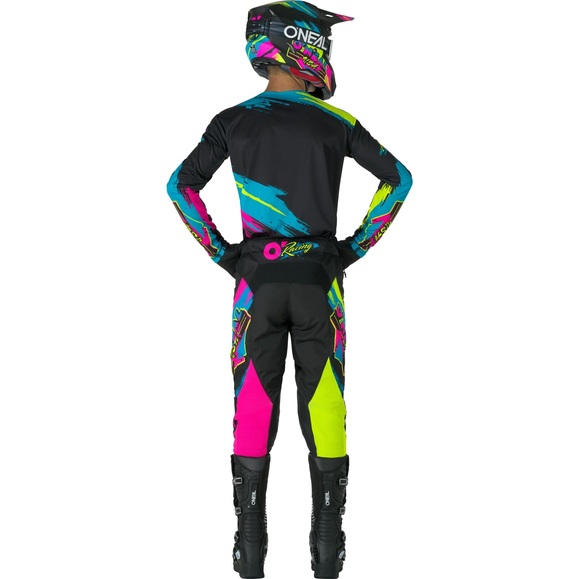 MAYHEM Pants RESEDA - Black/Neon Yellow