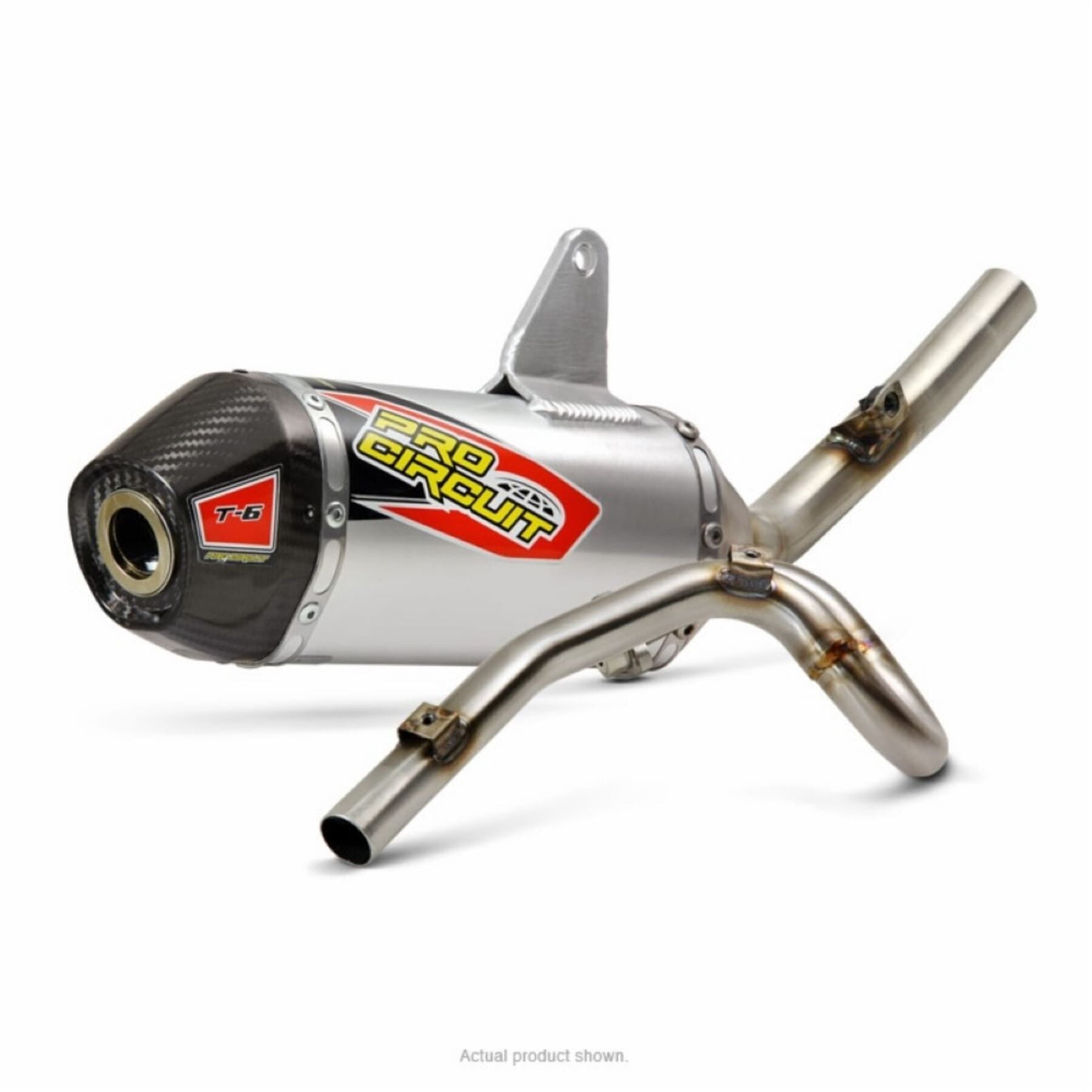 T-6 System exhaust system for Kawasaki KLX140 motorcycles, model years 2008 to 2023.