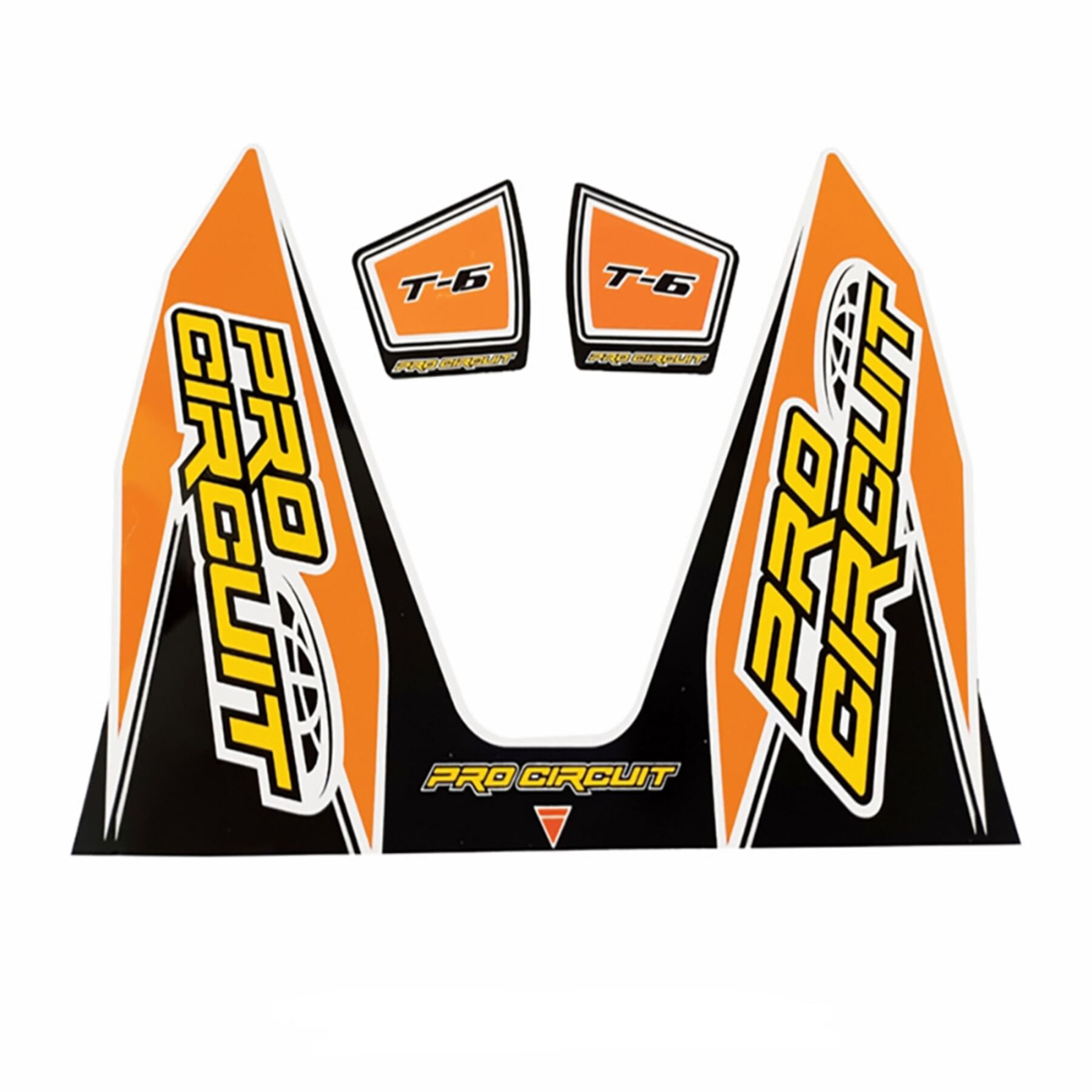 Replacement T-6 wrap and end cap decal in vibrant colors, showcasing intricate designs and high-quality adhesive material.