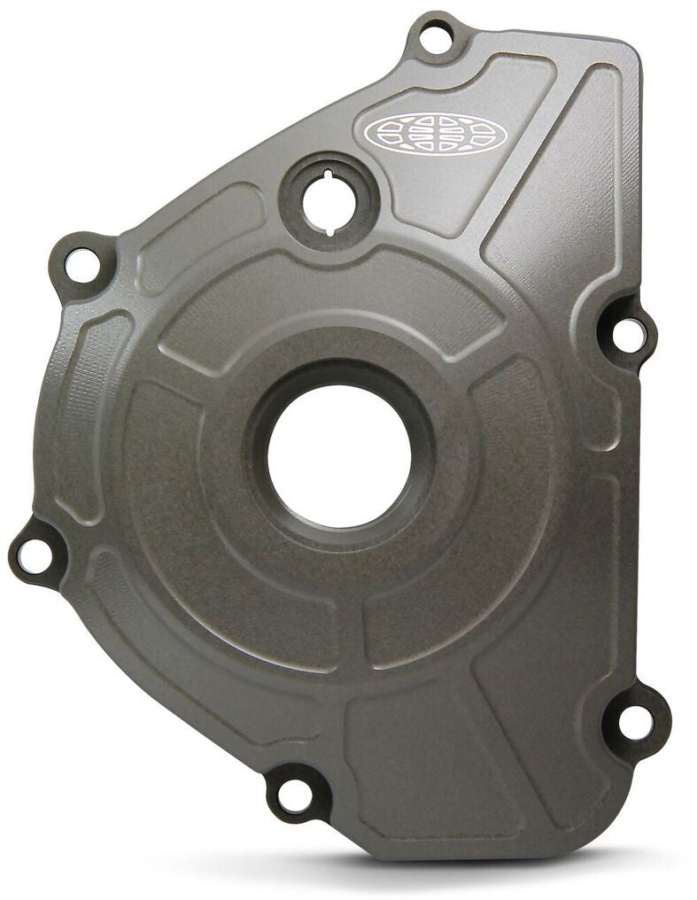 Billet ignition cover for Kawasaki KX250F 2017-2020, showcasing premium craftsmanship and durability.