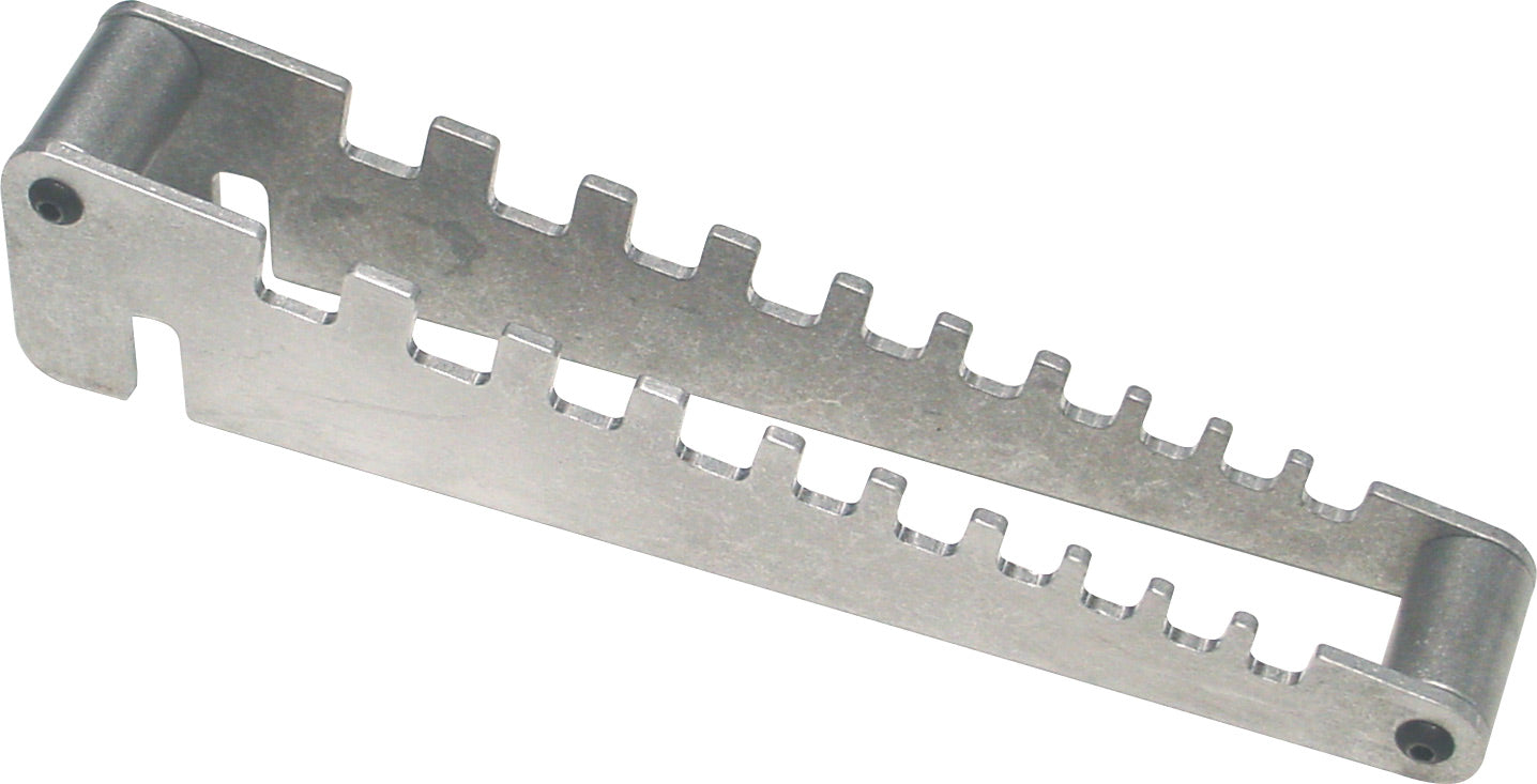 T-handle 10-slot rack displaying multiple slots for organizing tools efficiently.