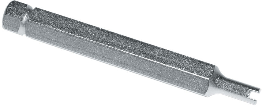 Valve core remover tool with ergonomic handle and precision tip for easy valve core removal.