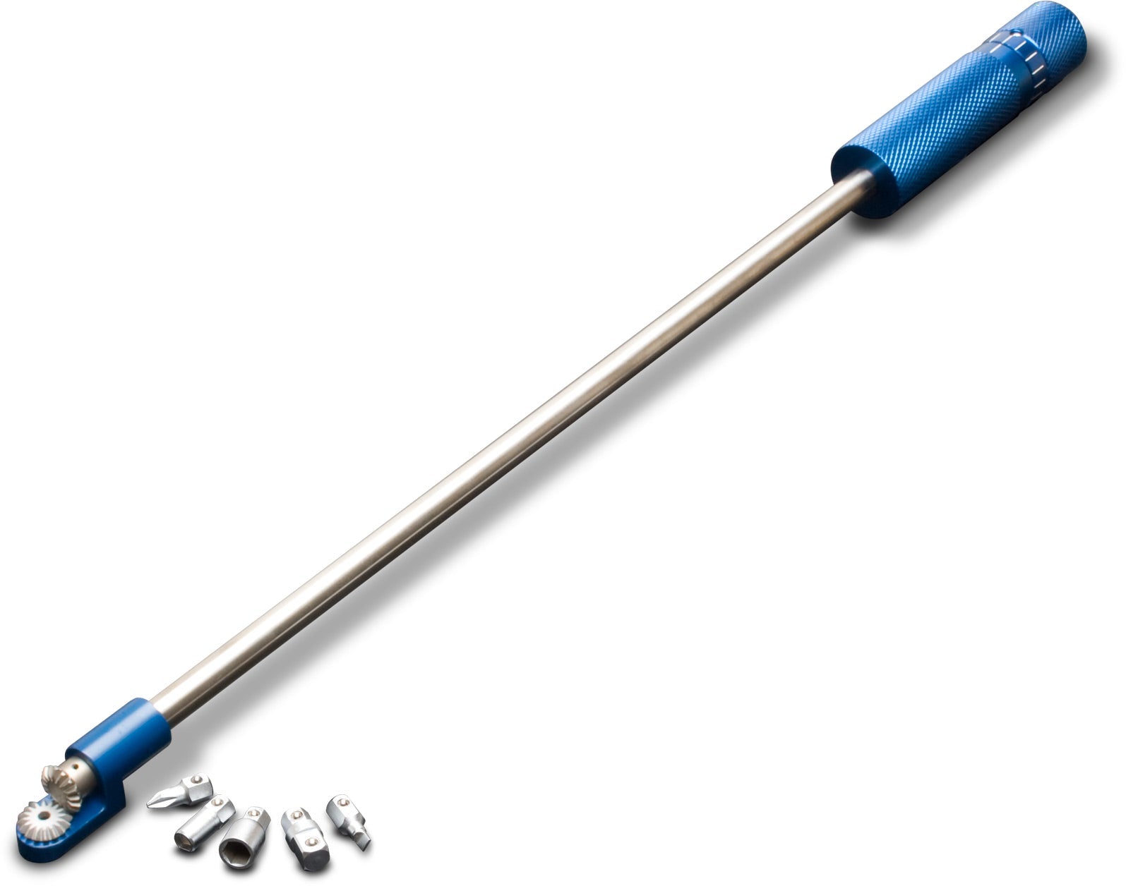 90-Degree 1/4" Hex Driver tool with an ergonomic handle, designed for easy access in tight spaces.