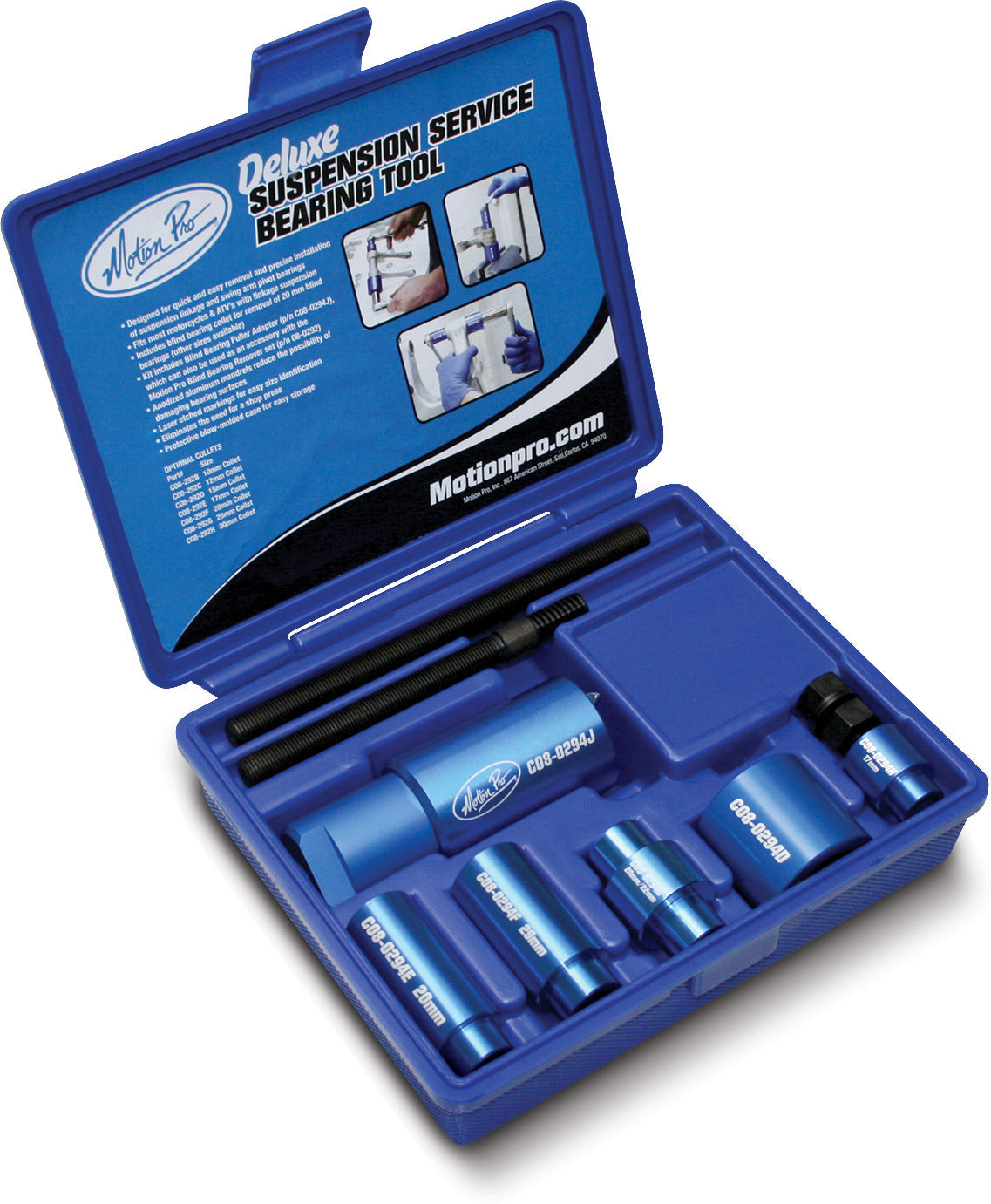 Deluxe Suspension Bearing Service Tool designed for precision maintenance and repair of suspension systems.