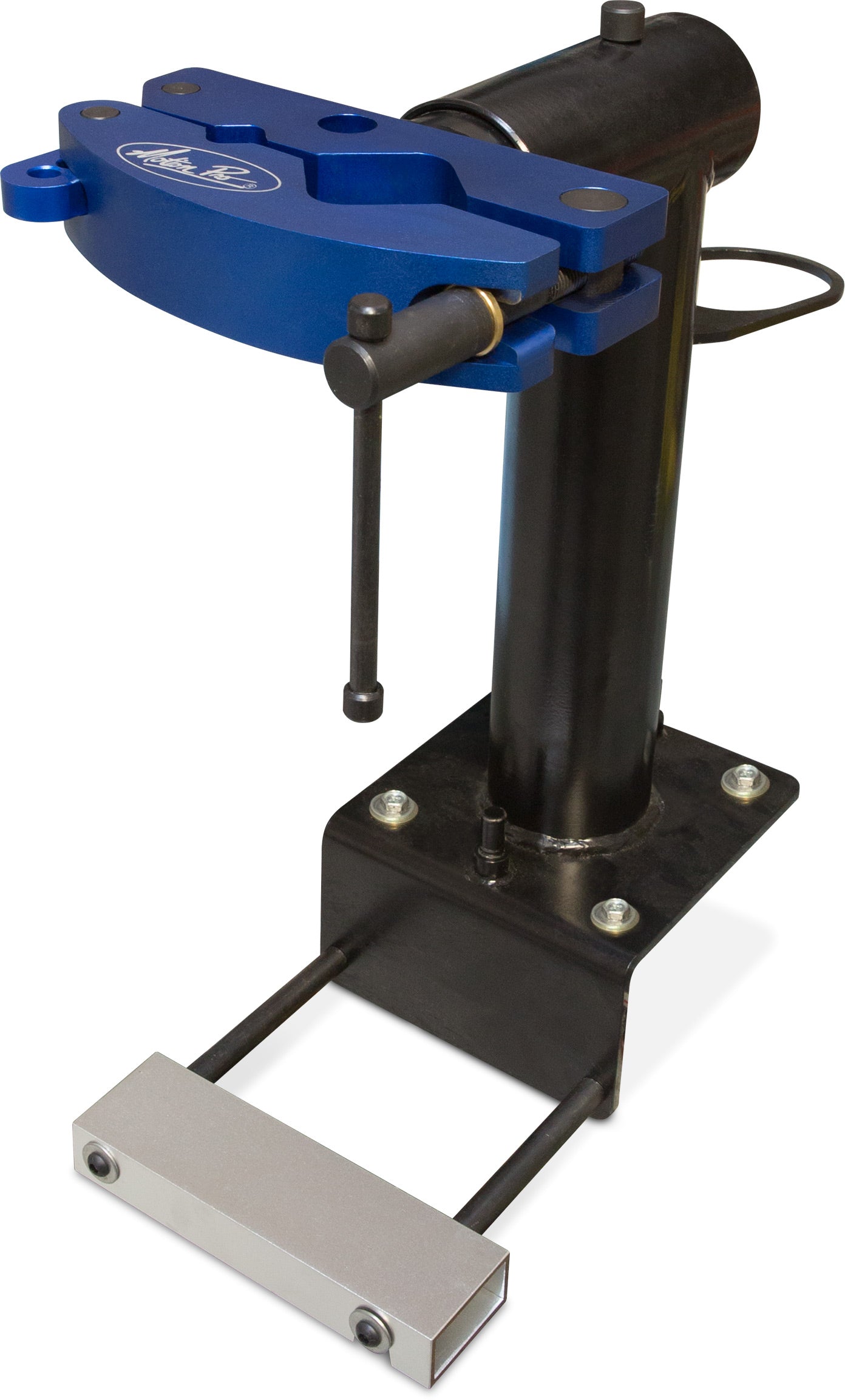 Pivot Suspension Vise showing its adjustable arms and sturdy base, ideal for woodworking and crafting projects.