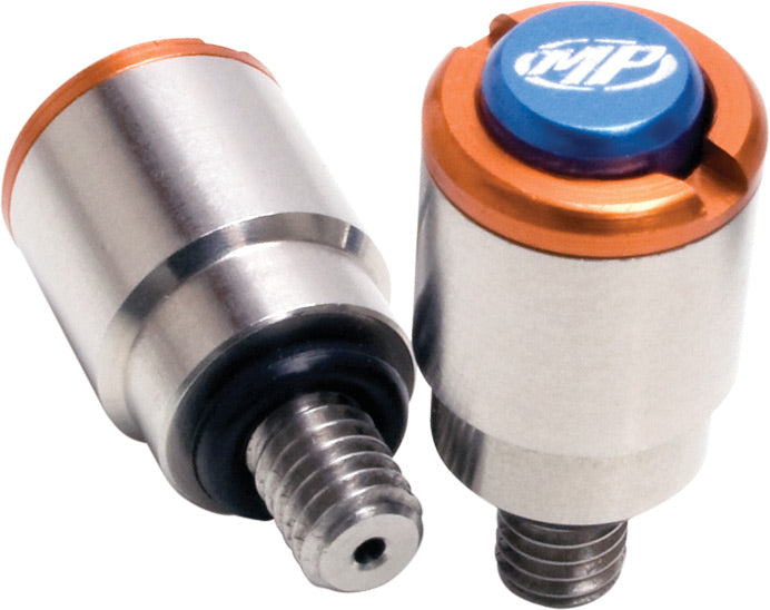 Micro Pro bleeder for KTM 99-06 in orange color, designed for M4x0.7 fittings, featuring no external preload.