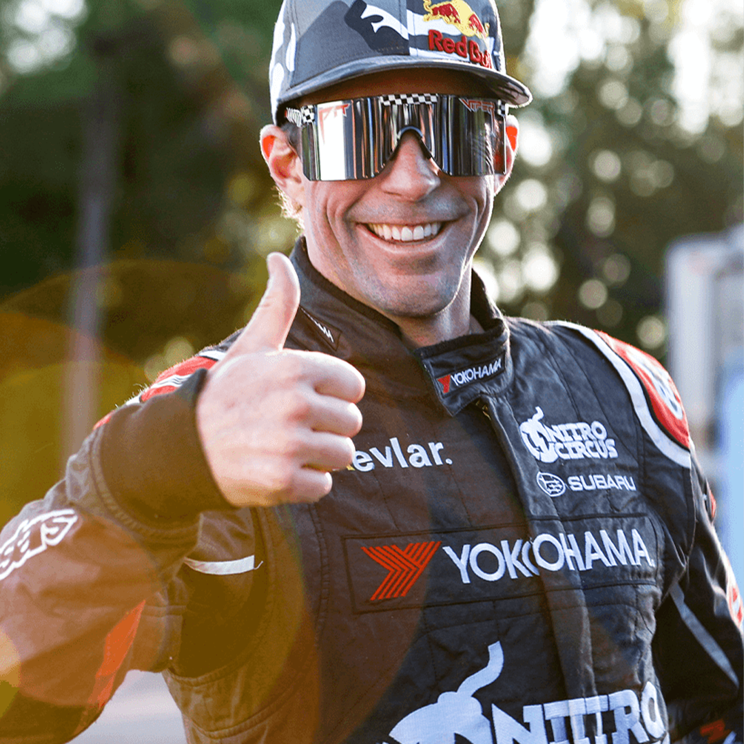 / Z87+ Mirror | Man making a thumbs up wearing Pit Viper Sunglasses