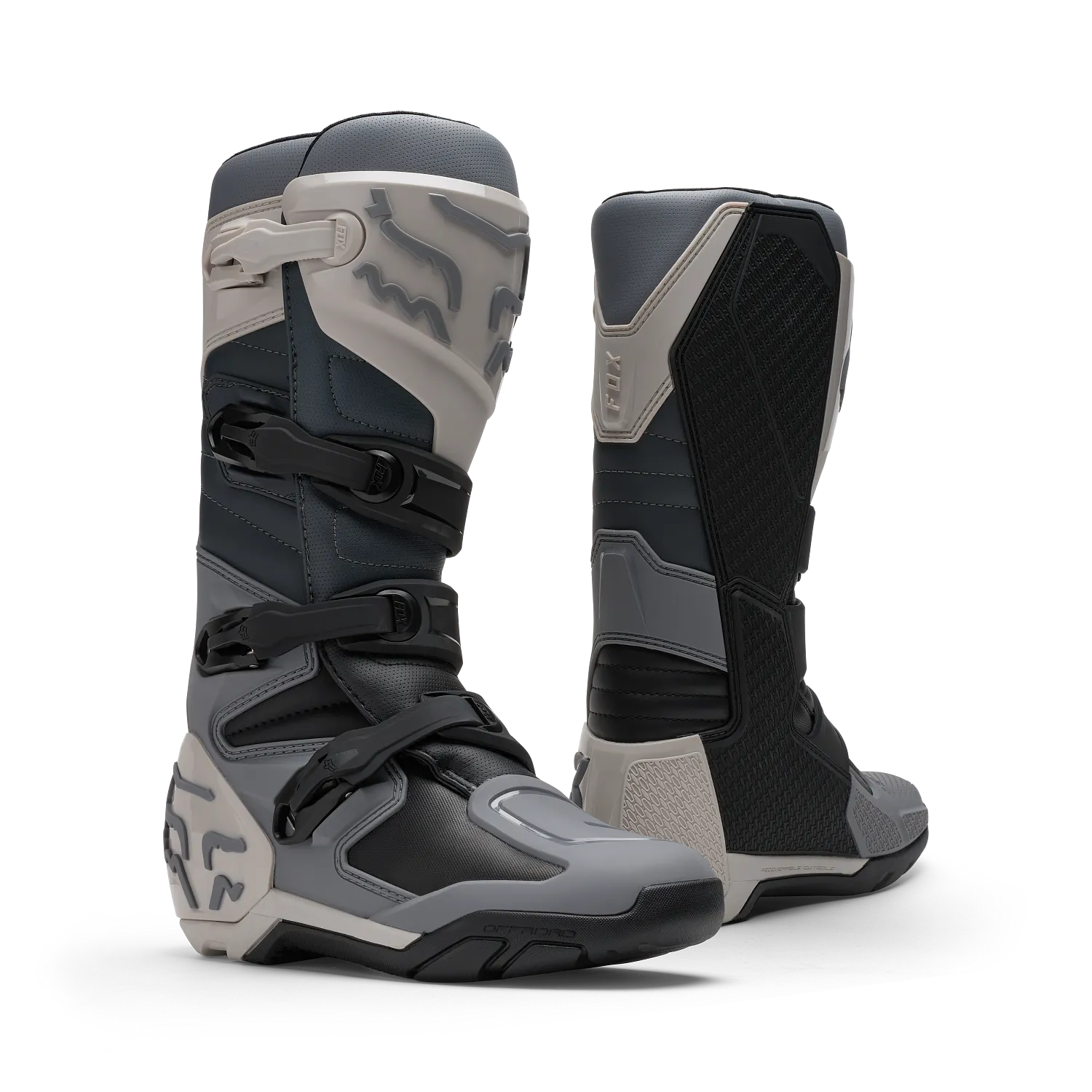 Fox Comp X Off-Road Motocross Boots - Chalk