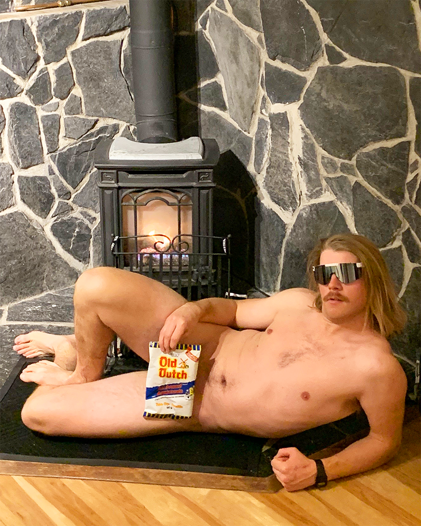 Lifestyle - white out pit viper naked near fire