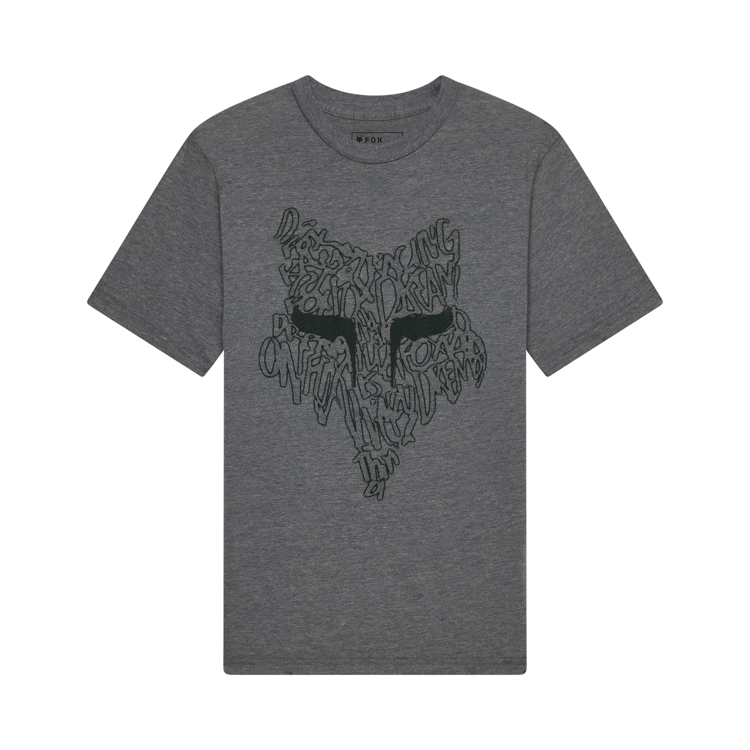 YTH SLOWBURN SS TEE - HEATHER DARK GREY