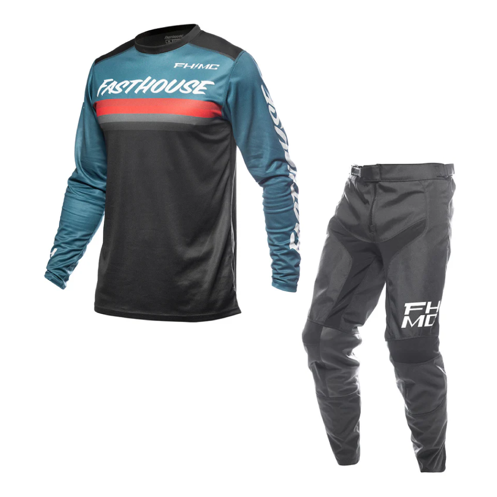 Carbon Force Youth Kit Combo in teal color, featuring protective gear for young athletes
