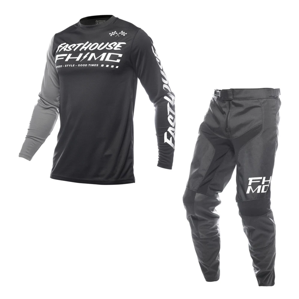 Carbon Method Youth Kit Combo in black and gray, featuring athletic apparel set for young athletes