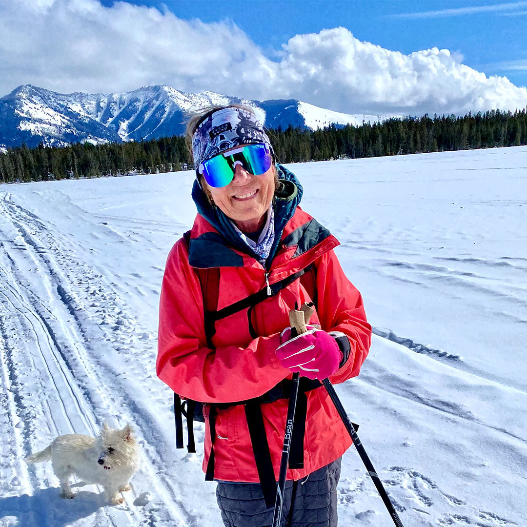 Lifestyle - mama and her beloved crusty white dawg