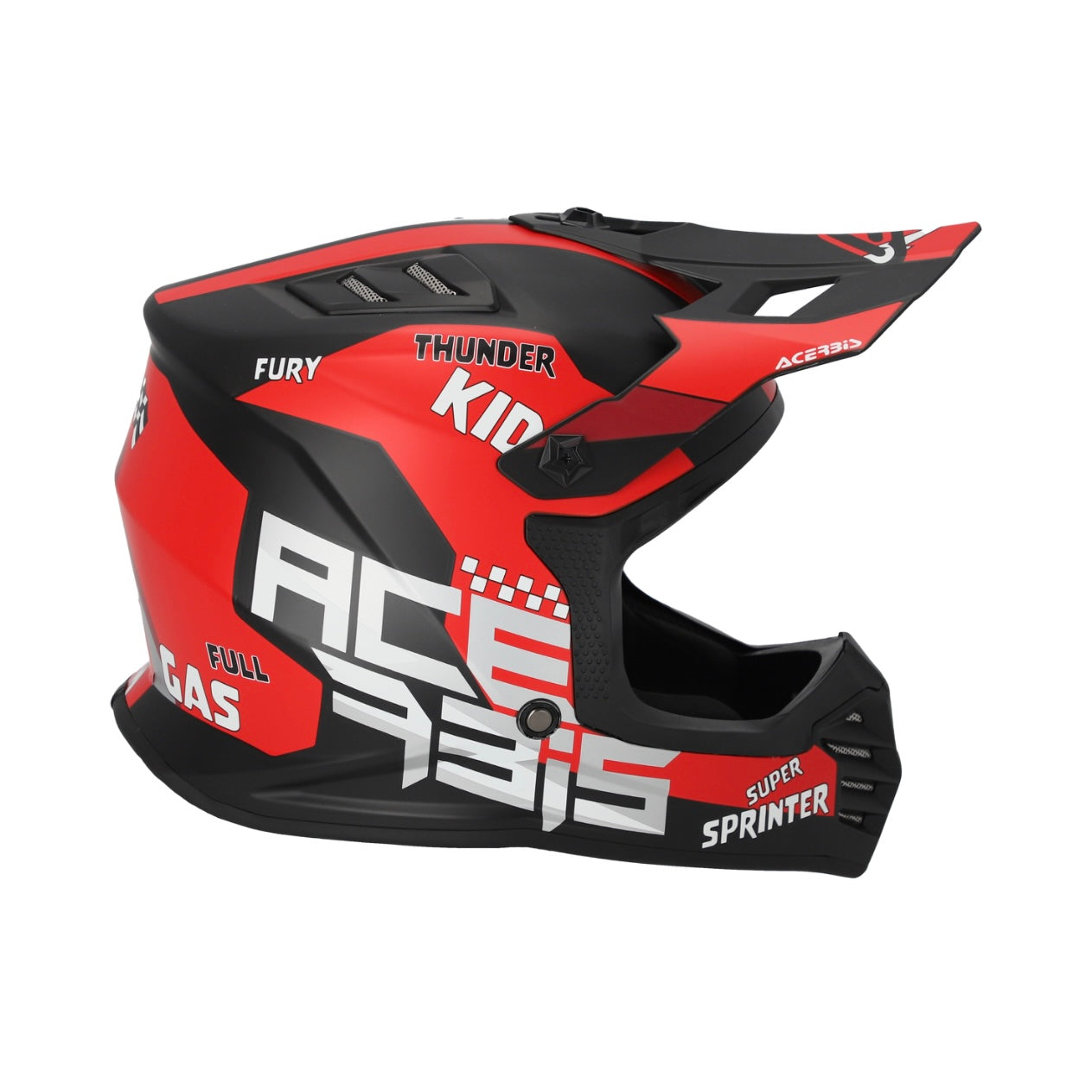 ACERBIS Kids Profile Junior Helmet - Black/Red