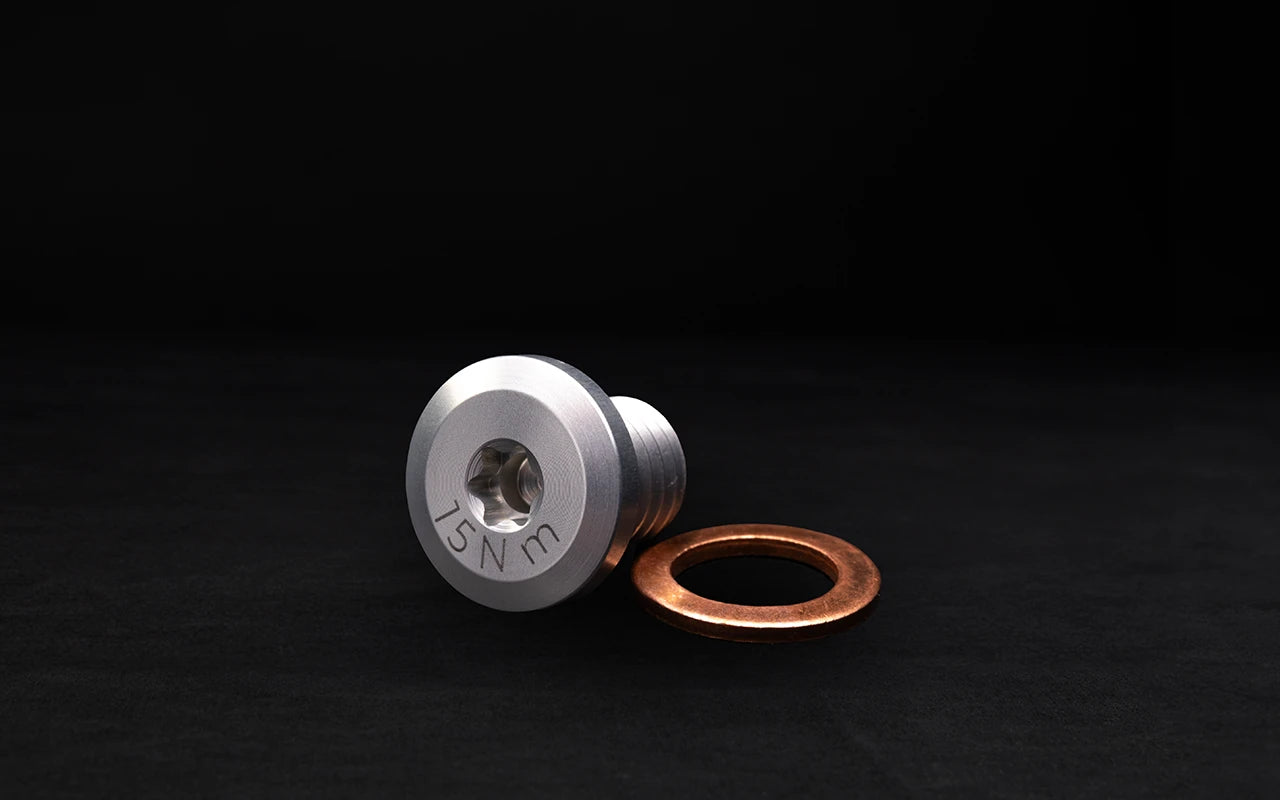Gear oil drain washer