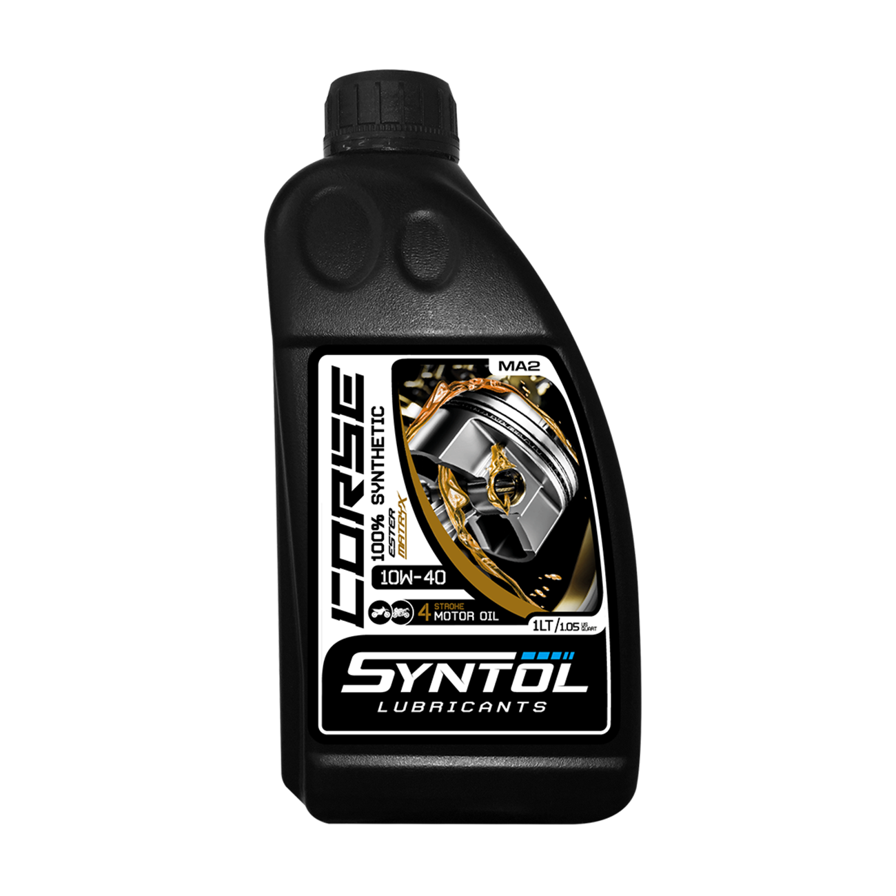 SYNTOL CORSE 4T 10W-40 1 Litre motor oil bottle