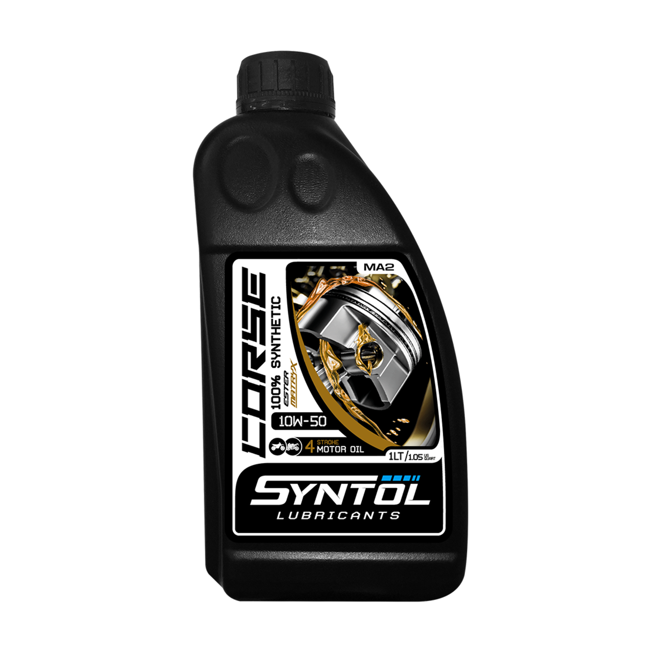 SYNTOL CORSE 4T 10W-50 1 litre motor oil container