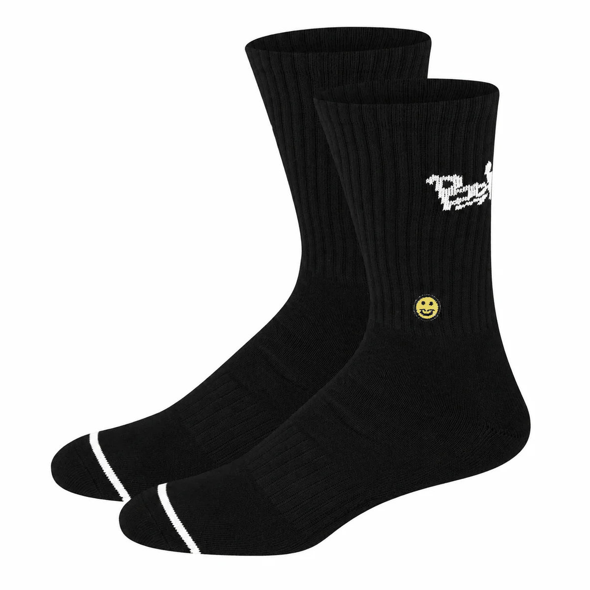 Black Stuss Crew Sock