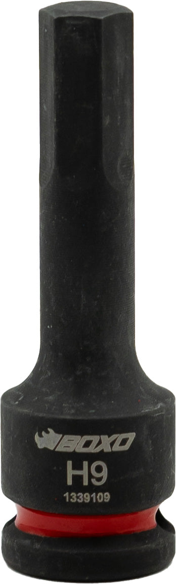 BOXO 3/8" Impact Hex Bit Sockets - Size Variations Available