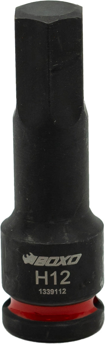 BOXO 3/8" Impact Hex Bit Sockets - Size Variations Available