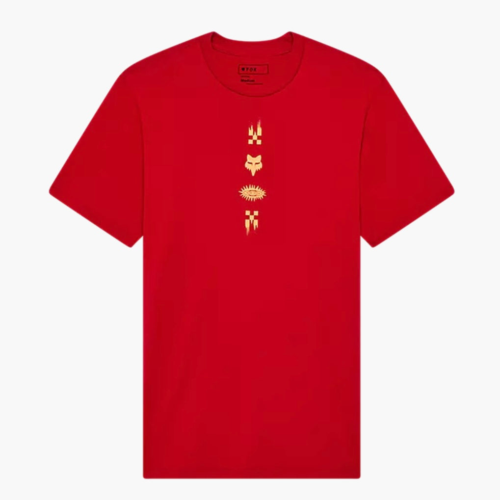 Fox Checkered Premium Tee - Cardinal Red