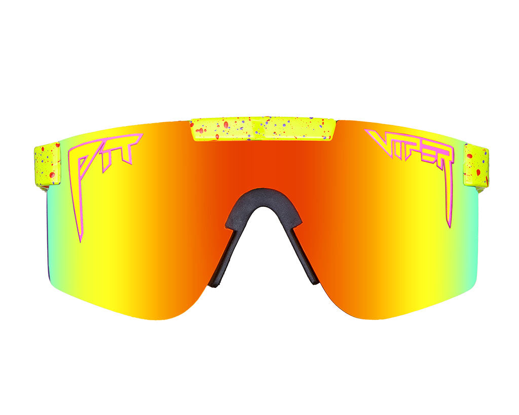 Vintage 1993 Polarized Sunglasses on White Background