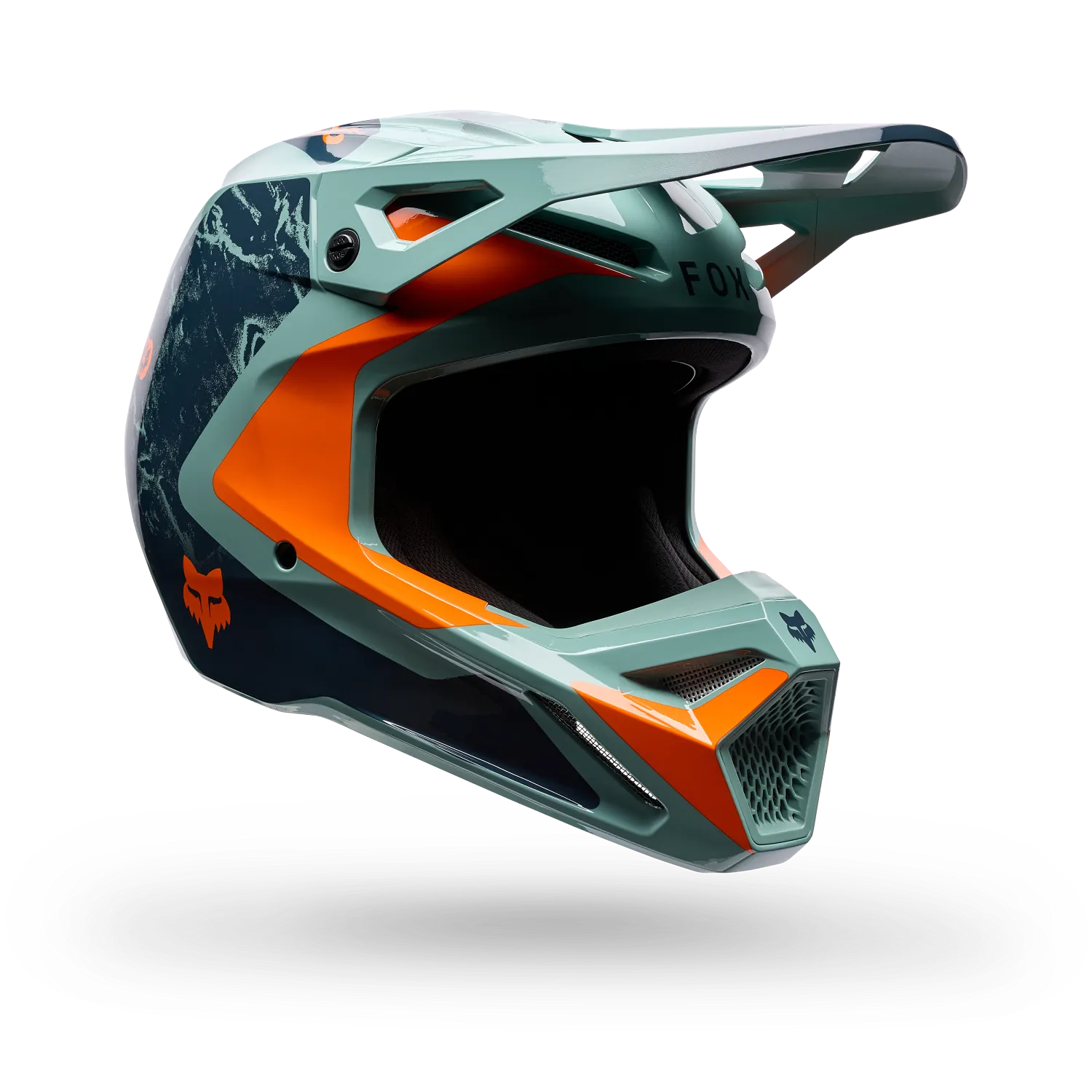 V1 Image Print Helmet - Arctic BLUE Fox motocross helmet