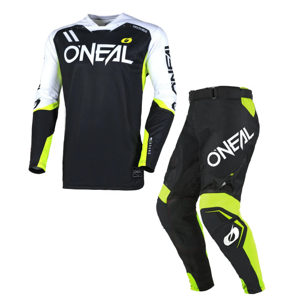 O'Neal Element Women's MX Motocross Jersey & Pants Bundle - Black
