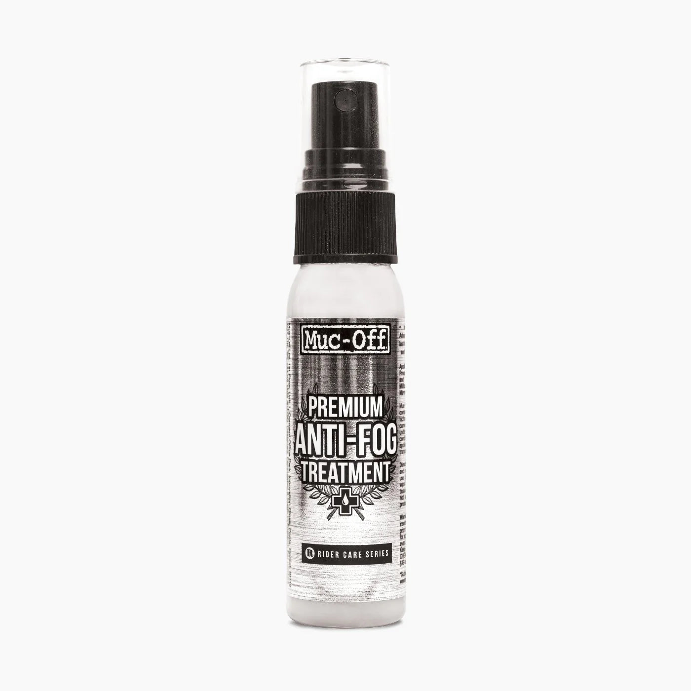 Muc-off Premium Anti Fog 32ml bottle with branding