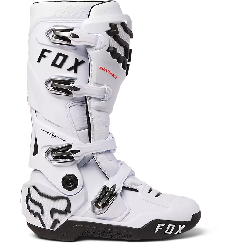 Fox Instinct Core Motocross Boots - White