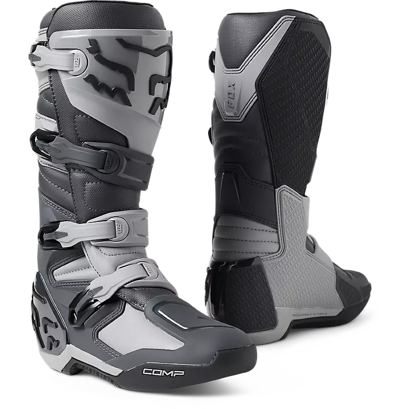 Comp Boots in Dark Shadow Grey color on white background