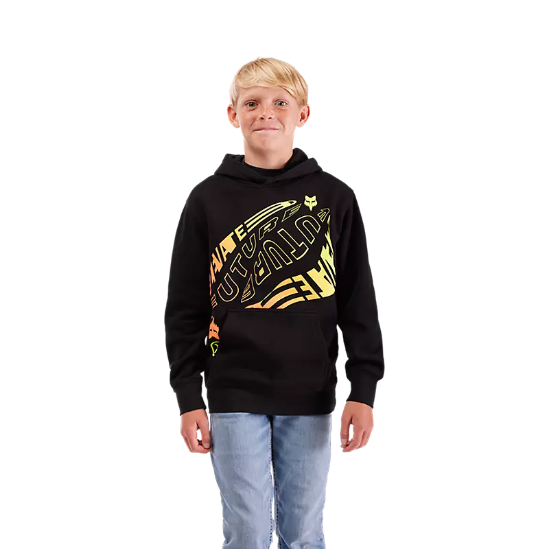 Youth Fox Elevated Hoodie - Black