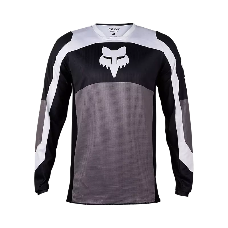 180 Nitro Jersey in Black and Grey, athletic fit, on white background