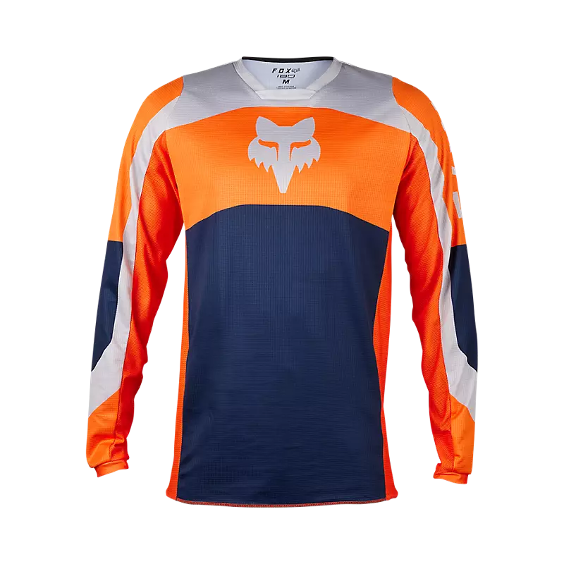 180 Nitro Jersey in Flo Orange color on a white background