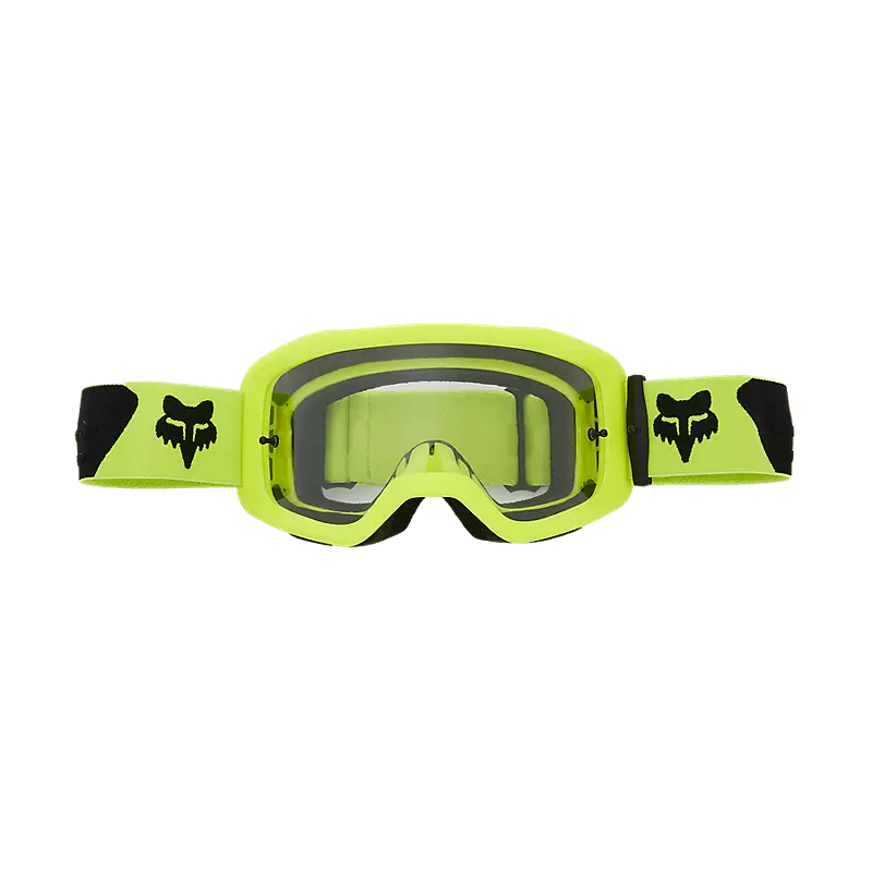 Main Core Goggle in Flo Yellow featuring durable anti-scratch and anti-fog lens technology