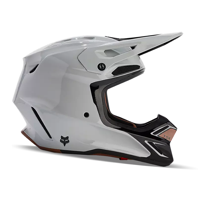V3 RS Optical Helmet in Steel Grey Color on White Background