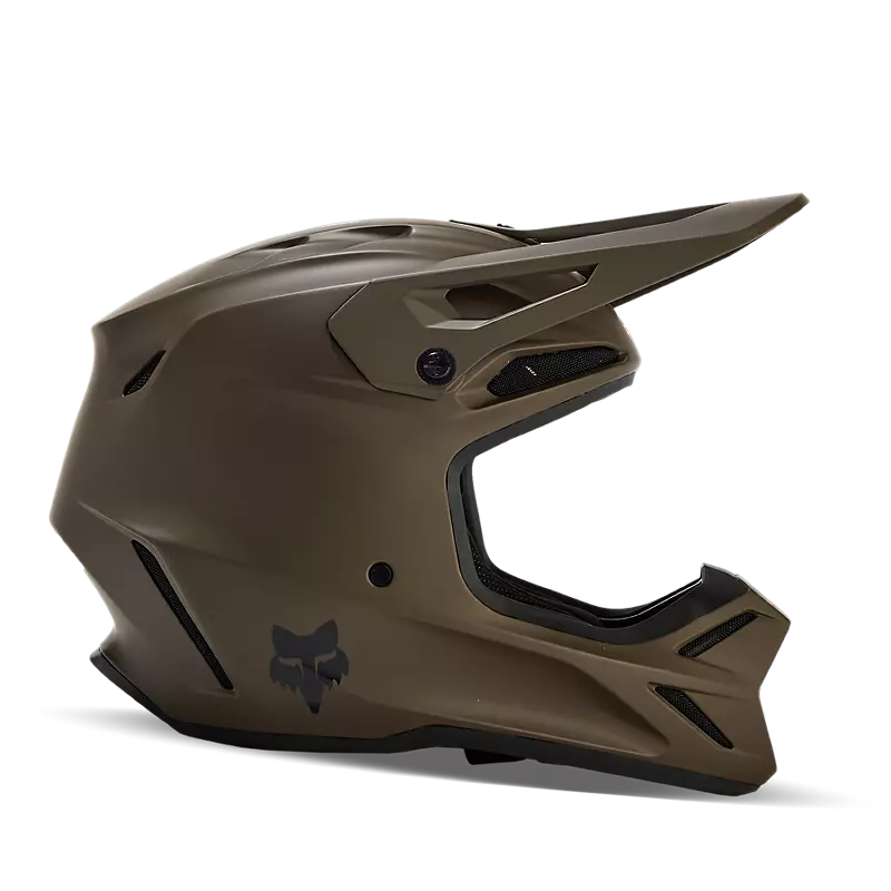 V3 Solid Helmet in Dirt Brown Color on White Background
