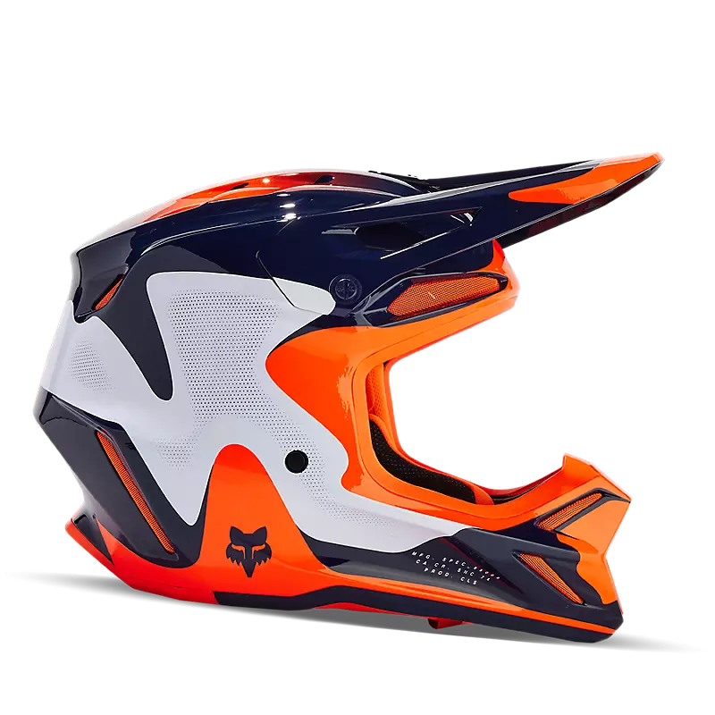 V3 Revise Helmet in Navy and Orange Color Combination