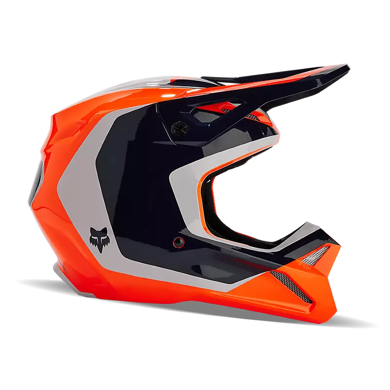 V1 Nitro Helmet in vibrant Flo Orange color on white background