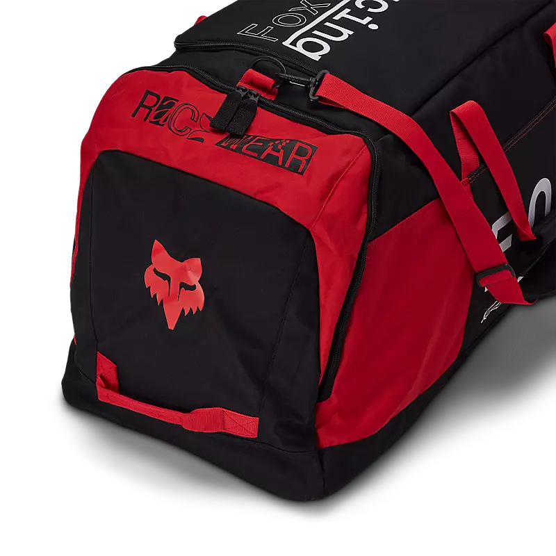 Race Spec Podium 180 Duffle bag in black, showcasing its spacious design and durable material, ideal for athletes and travel.