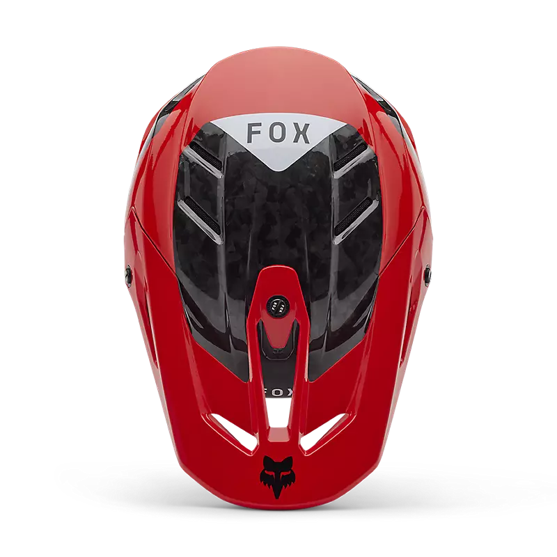 V3 RS INFINITE HELMET in sleek black and white design with advanced safety features displayed against a neutral background.