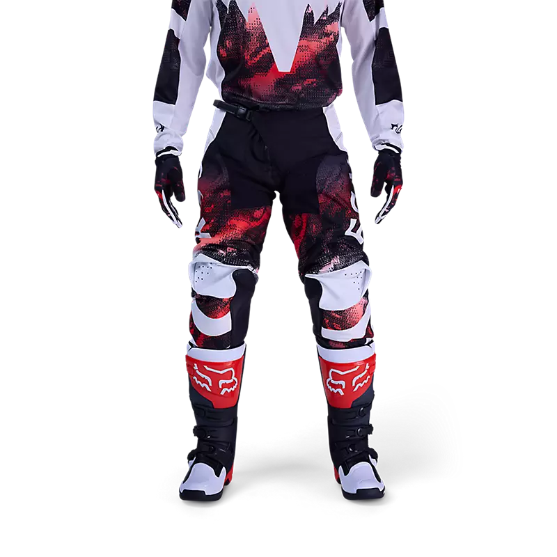 180 KAIROS PANT - WHITE/FLUORESCENT RED