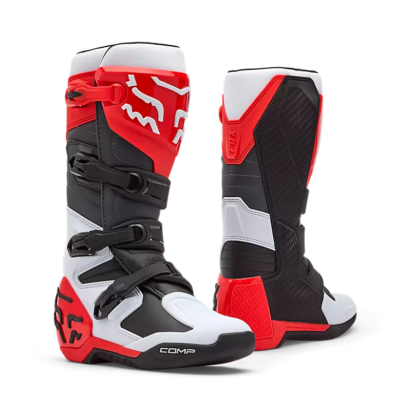 COMP BOOT - WHITE/FLORESCENT RED