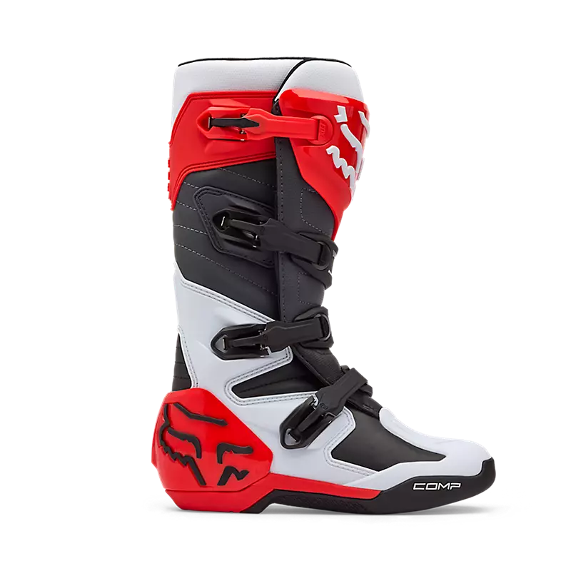 COMP BOOT - WHITE/FLORESCENT RED