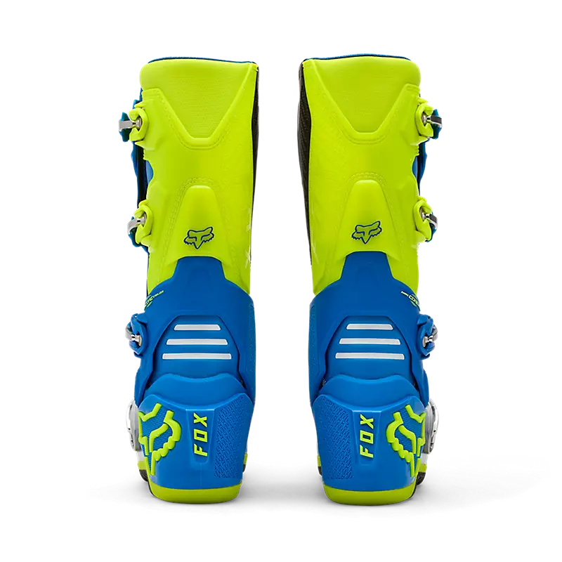 Fox Motion Motocross Boots - Blue/Yellow