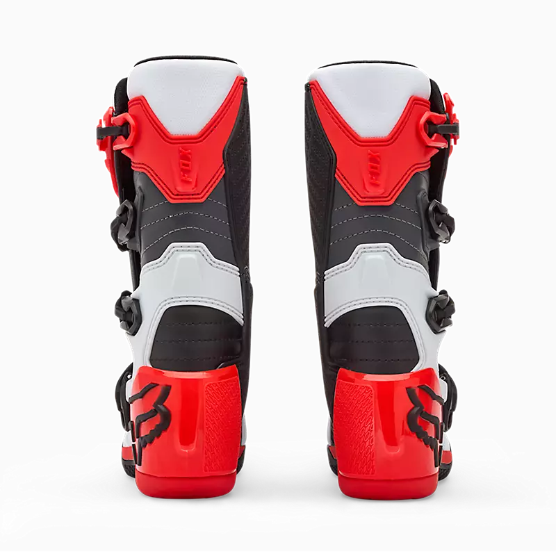 YTH COMP BOOT - WHITE/FLORESCENT RED