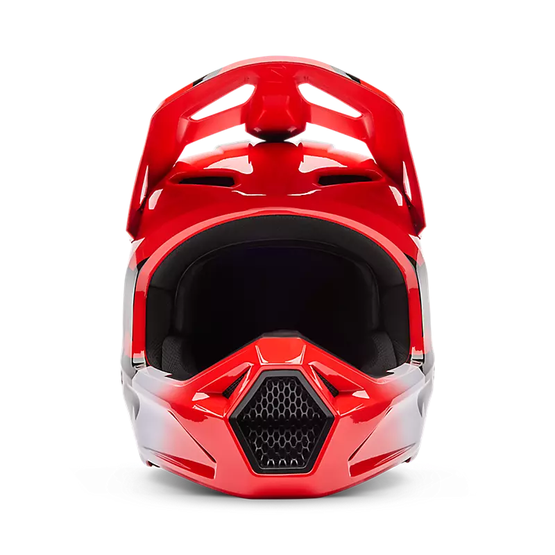 YTH V1 SHIELD HELMET - FLUORESCENT RED