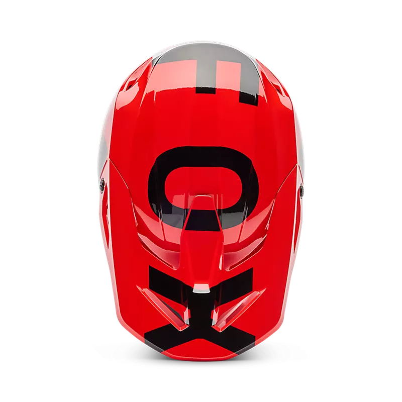 YTH V1 SHIELD HELMET - FLUORESCENT RED