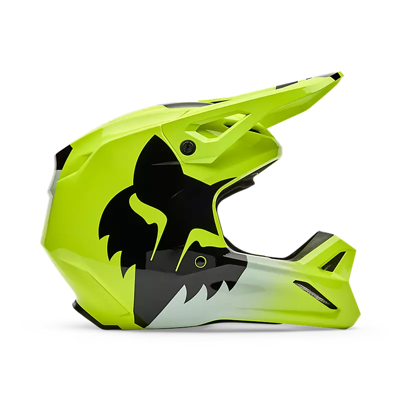 YTH V1 SHIELD HELMET - FLUORESCENT YELLOW